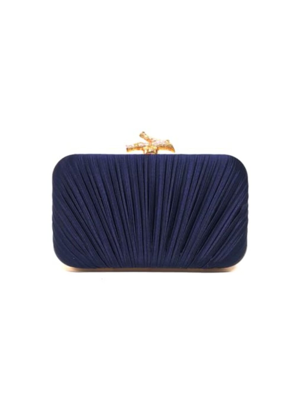 Ruched Evening Clutch Purses Women's Pleated Fabric Handbag